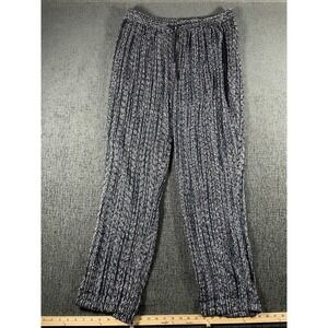 BoohooMAN Elastic Waist Boucle Texture Straight Trouser Black XL NWT